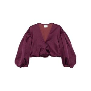 26 SS 포르테포르테 V넥 벌룬 소매 탑 14481MYSHIRT TP442841705