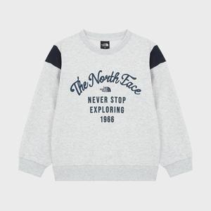[노스페이스] (NFM_NM5MR51S_HGY_) 키즈 플레이런 스웻셔츠 NM5MR51S_HGY