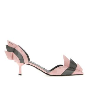 프라다 투톤 페이턴트 가죽 펌프스 1I971NFB05505G F04HZ