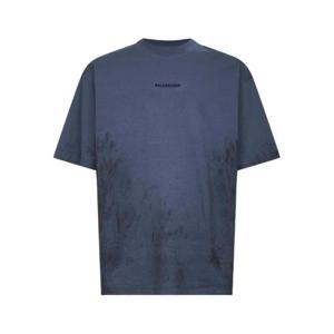 발렌시아가 반팔 티셔츠 764235TTVF9 3364 BLUE