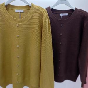 Latium HC06 부드럽고 신축성 좋은 골지느낌 깔끔한  라운드 긴팔 니트티 T2541sw01