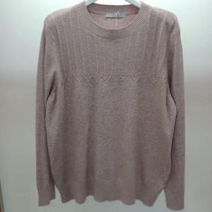 Latium HC06 부드럽고 기장좋은 비즈배색 깔끔한 라운드 긴팔 무지 니트티 T2541sw03B1