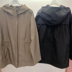 Latium HC06 국내생산 팔뚝품편한 훅집업 트렌치형 셔링 후드 하프 점퍼 T2533ct01