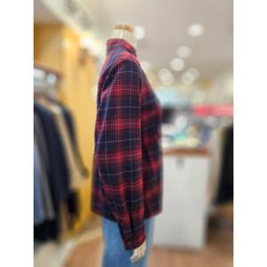 [BCBG]레쏘 체크 셔츠형 블라우스 B5D9B407