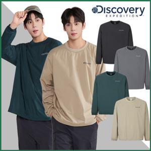 디스커버리 (DMRL3A054) 남성 우븐 메쉬기모 긴팔티