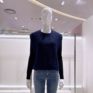 [비지트인뉴욕] 옆단추 꽈배기 니트 베스트 VBBVK70