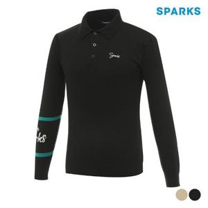 스팍스 세이브존07 남성 레터링 카라 니트 SO3MKT001