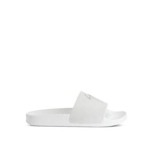 쥬세페자노티 브렛 크리스털 장식 레더 슬라이더 샌들 RU50052H01