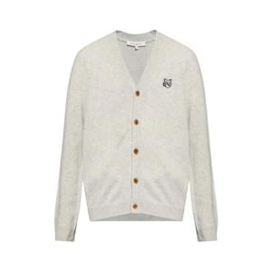 Maison Kitsune 로고 패치 가디건 PM00502KT1006