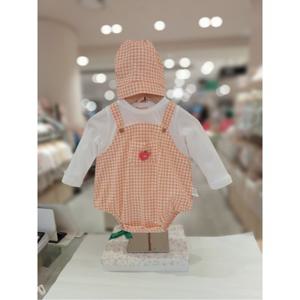 오가닉맘 오체크긴소바디수트모자세트(출산돌선물) (MLSPQS01)