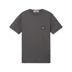 25FW 로고패치 가먼트다잉 반팔 그레이 K2S15 2100027 S0013 V0062