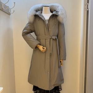 [숲]폭스퍼 여성 구스패딩롱점퍼 SBBDO35