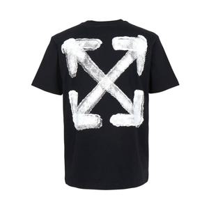 오프화이트 스프레이 애로우 반팔 티셔츠 44MAA027G5J00I 1001