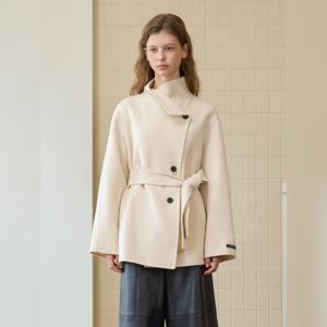 [올리브데올리브] 올리브데올리브하이넥 캐시미어 하프 코트 OW5WHA650