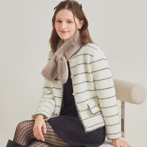 FOCUS  줄지 펄 앙고라 터치 가디건 PBBF5W1KC4851