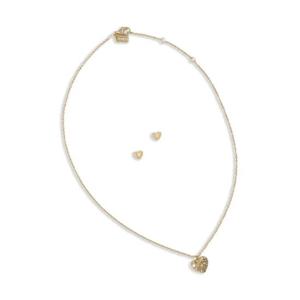 코치 하트 네크리스 앤 이어링 세트 37541359GLD110