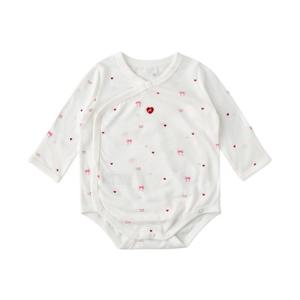 M밍크뮤D 26SS (WH)쁘띠리본배내바디슈트 봄여름 신생아 (3617004003)