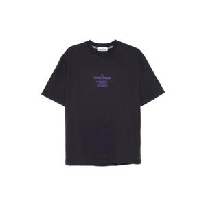 스톤아일랜드 2100037 콤드 로고 장식 티셔츠 K2S152100037S0193