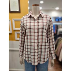 [BCBG]토미 체크 셔츠형 블라우스 B5C7B477