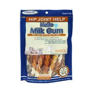 헬로도기 치킨 밀크껌 18p X2 애견간식 고기말이 치석 강아지간식 고기말이껌 껌간식 치석간식 애견껌 애완동물용품 반려동물용품 반려견간식