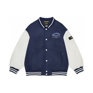 [내셔널지오그래픽키즈]K261UPD910 우븐 베이스볼 패딩 점퍼 NAVY