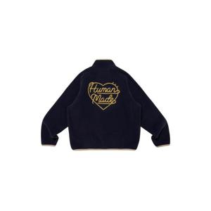 Human Made휴먼 메이드 플리스 하프집 풀오버 네이비 HM28CS019