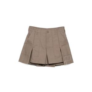 사카이 플리츠 코튼 쇼츠 2507773
