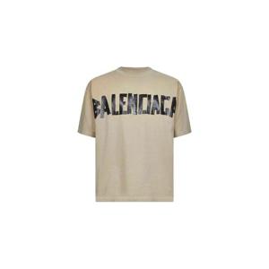 26 SS 발렌시아가 테이프 프린트 코튼 티셔츠 764235TSVK19501 TP449513080