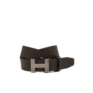 [헤지스] 남성 이니셜로고 소가죽 벨트 HZBE6E901W2