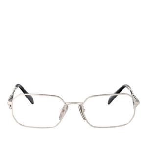 프라다 메탈 프레임 렉탱귤러 풀 림 안경테 0PR A53V 1BC1O1 56