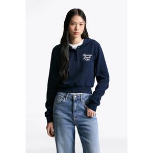 타미데님 여성 크롭 와플 후디 T32F6TTO11TWT1