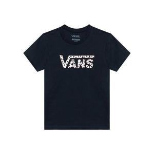 반스 키즈 블랙 DALMATION V CREW 로고 반팔 티셔츠 VN0A7RUWK_BLK1