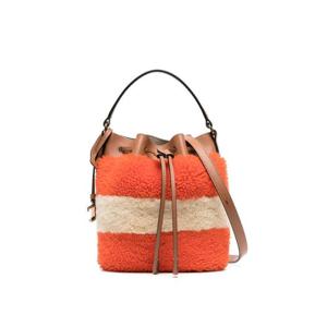 Tods 컬러 블록 플리스 버킷 백 XBWTSAQT000SGB