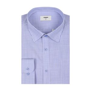 [레노마] 스판 슬럽 스트라이프 스냅카라 슬림핏 RQSSL1150BU