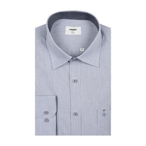 [레노마] 핀트스라이프 카라배색 일반핏 RPFSG1052NY