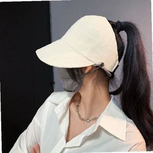 (가디언블루) 포니테일 모자 캡모자 올림머리모자