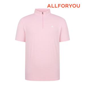 [올포유] 남성 투톤 소재 반집업 반팔 티셔츠 AMTHN3171-403