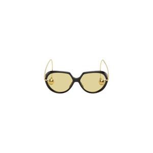 보테가베네타 선글라스 블랙 드롭 스퀘어 선글라스 261798F005002