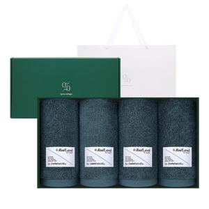 [송월타올]1퍼센테이지 트리 210g 40수 타올 4P 선물세트