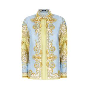 베르사체 셔츠 10013601A17165 5Y580 YELLOW BLUE