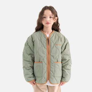 [폐쇄몰][차일디] 아웃도어프로덕츠키즈 (OD253OPJ04 KHA) 웨이브 퀼팅 패딩 점퍼 카키