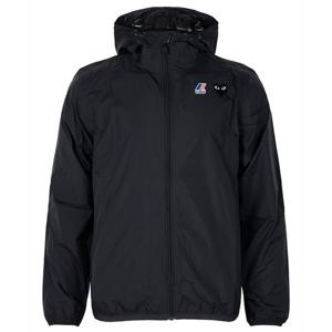 꼼데가르송X까웨 25FW 블랙 플레이 윈드브레이커 후드 집업 자켓 AZ-J507-051-1
