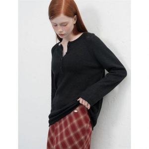 제너럴아이디어 울 시스루 헨리넥 풀오버 [BLACK] WBE3L05506 382878