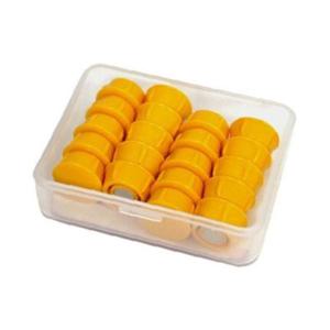 마그피아 초강력 칼라원형자석 미니 노랑 MFMH-15-20/(15mm 20개입) 갑(1개입)