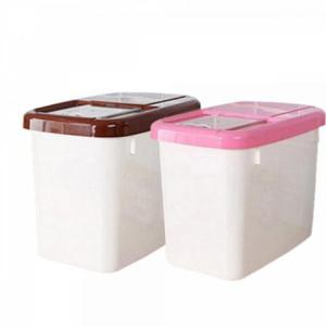 [주방] 쌀통 잡곡 10kg보관 주방정리 수납 상자 사료 케이스