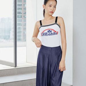 [에고이스트][CAPSULE LINE] 배색 자카드 포인트 슬리브리스니트 ER3KV760