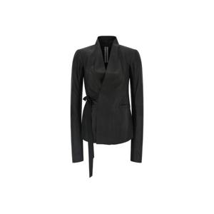 릭오웬스 할리우드 V넥 레더 재킷 RP01F6749LBF