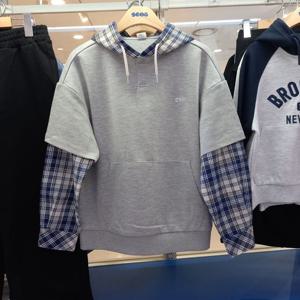 [에스핏 주니어]해운대NC  에스핏 공용)체크 레이어드 후드SCPCK HT-SJA101UKHT17