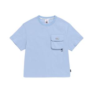 [내셔널지오그래픽키즈]K262UTS860 어드벤처 에어로벤트 우븐 반팔 티셔츠 STONE BLUE