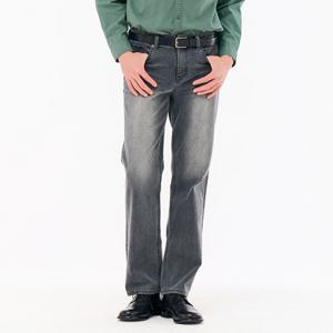 [체이스컬트]남성 그레이 인밴딩 스트레이트 데님 팬츠-FARK2313